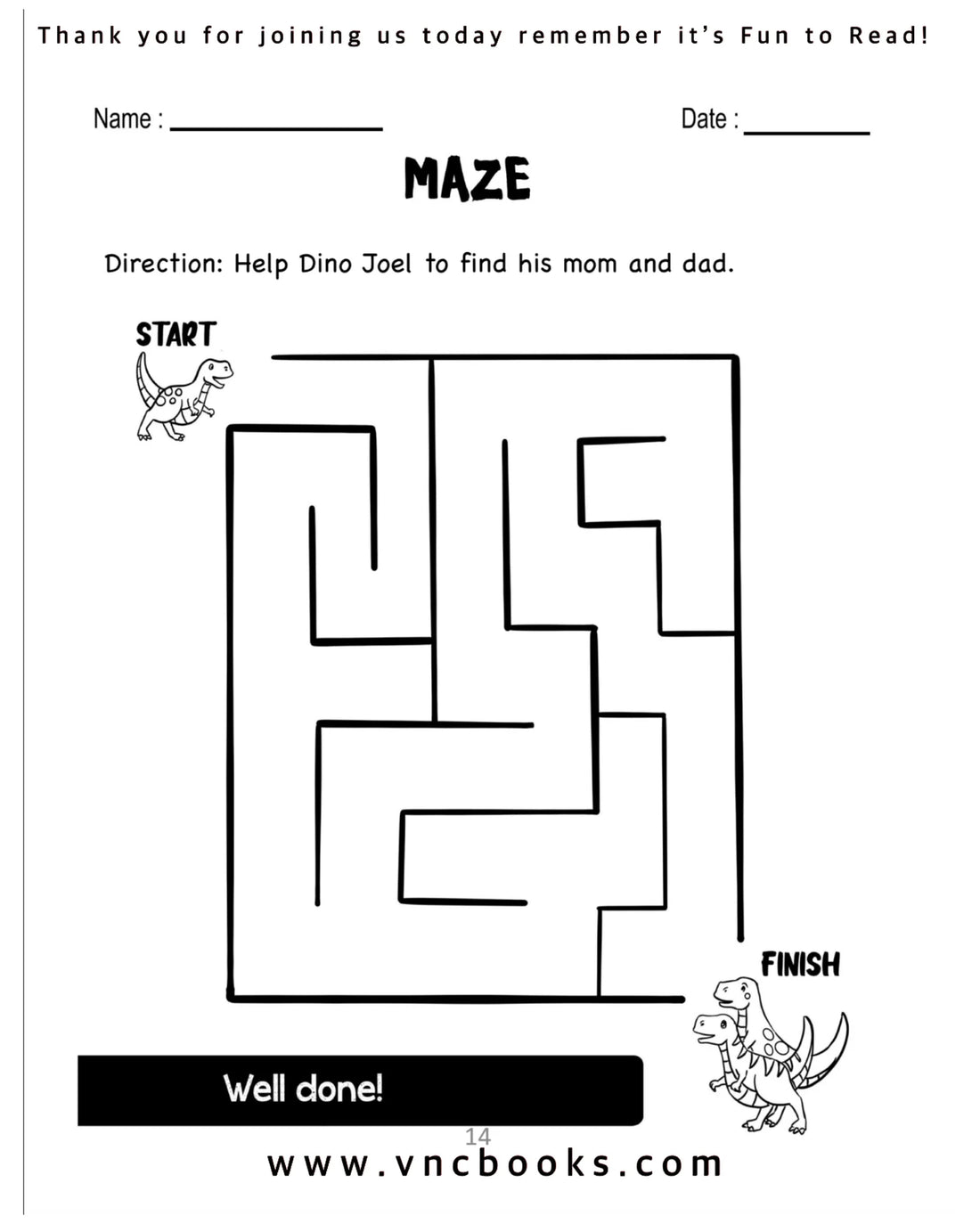 Learn with Dino and Joel Workbook